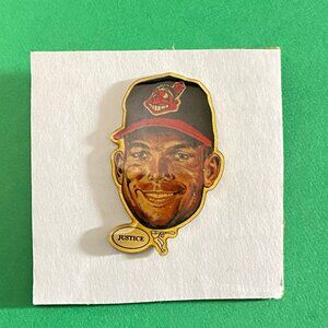 1999 David Justice MLB Cleveland Indians Pin